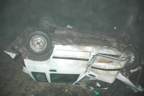 S-a răsturnat cu maşina la intrare în Năvodari